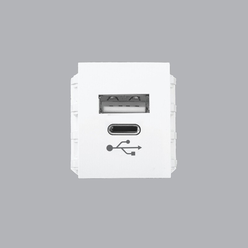 Ổ cắm sạc USB DC 5V- 2.1A - A7USB-A/C