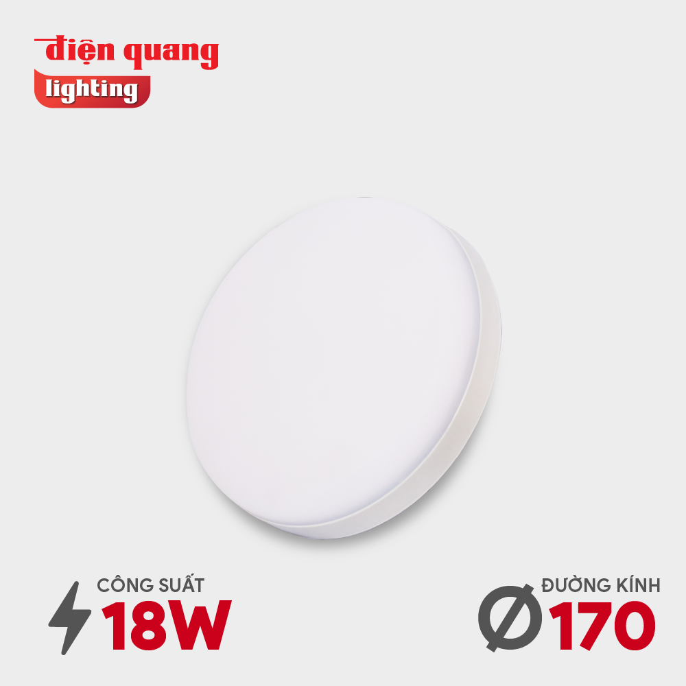 Bộ đèn LED ốp trần tròn Điện Quang ĐQ CL26CS (đổi màu, tràn viền - Công suất 18W, 24W, 30W)