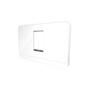 Mặt công tắc ổ cắm âm tường MOC01 80x120x9/1H 1 hạt