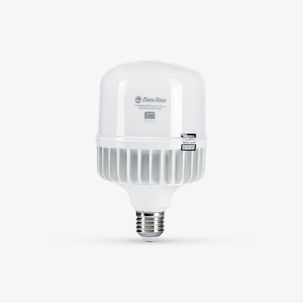 Đèn led bulb trụ TR100NĐ2/30W E27 SS Rạng Đông