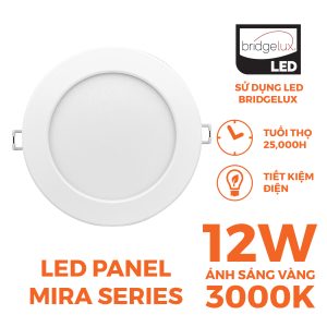 Đèn Slim Panel Nanoco 12W – Mira series NPM096