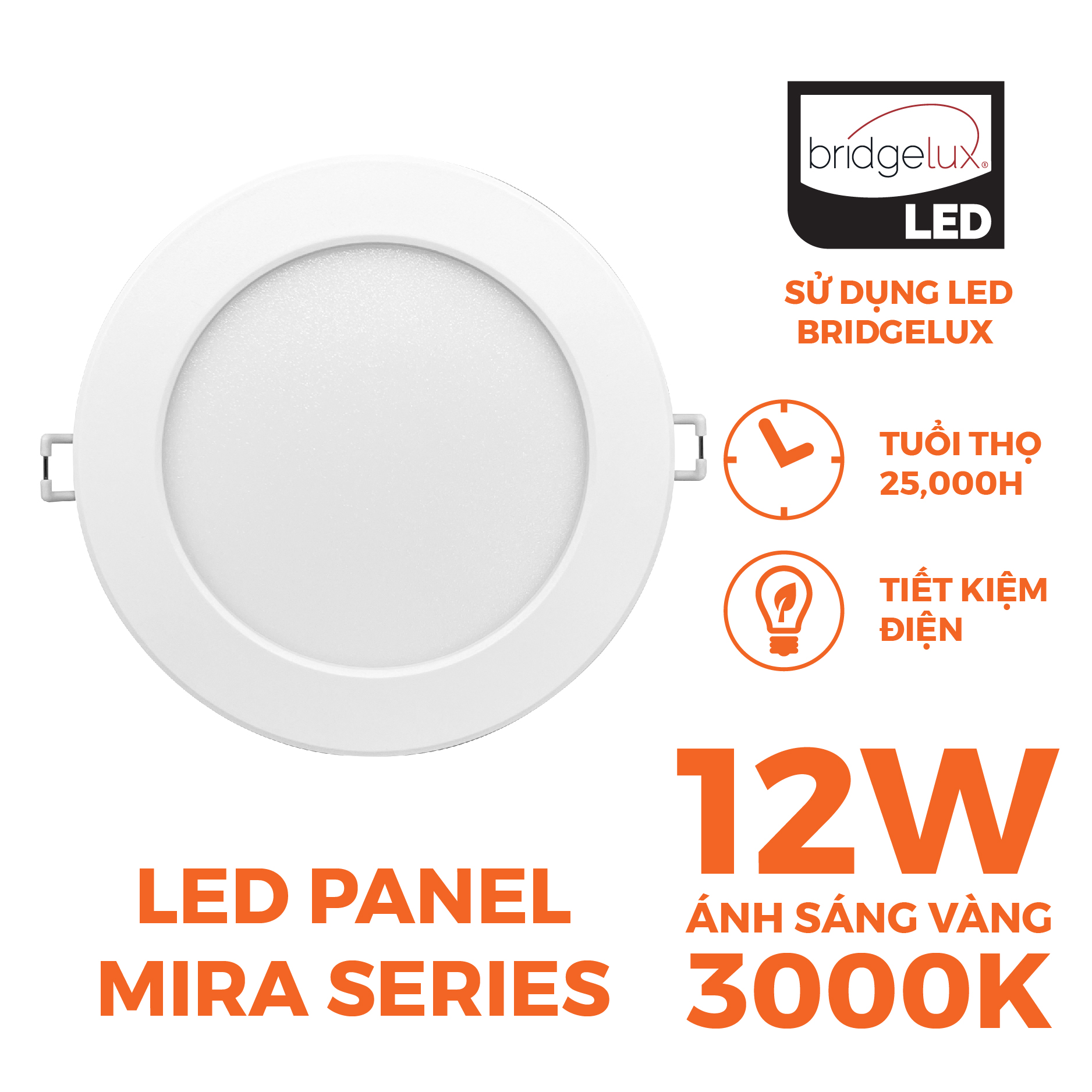 Đèn Slim Panel Nanoco 12W – Mira series NPM096