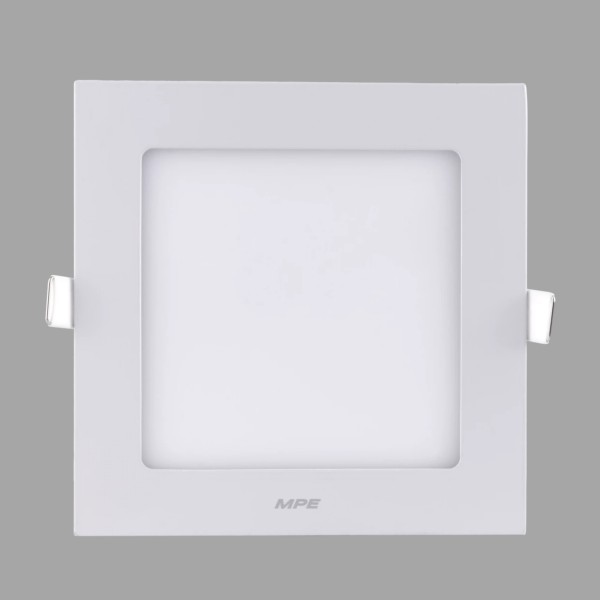 Led Panel vuông âm Siêu Mỏng MPE Dimmer 9W trắng, vàng SPL-9T