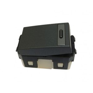 Công tắc B, 1 chiều, màu đen ánh kim - WEG55317MB