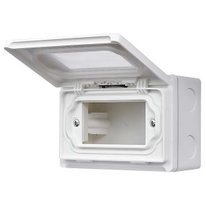 Hộp có nắp che mưa lắp nổi IP55 cho 3 thiết bị - WEG8973SW-VN