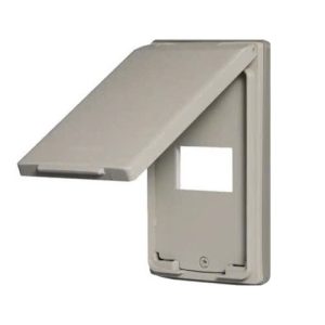 Mặt dùng cho ổ đơn 3 chấu có nắp che - WEG79029K-VN - Màu beige