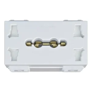 Ổ cắm đôi đa năng có màn che, bắt vít, 250VAC - 16A - WEV157207MYH