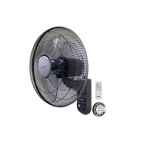 Quạt treo tường remote bạc đạn Nanoco NWF1615RC