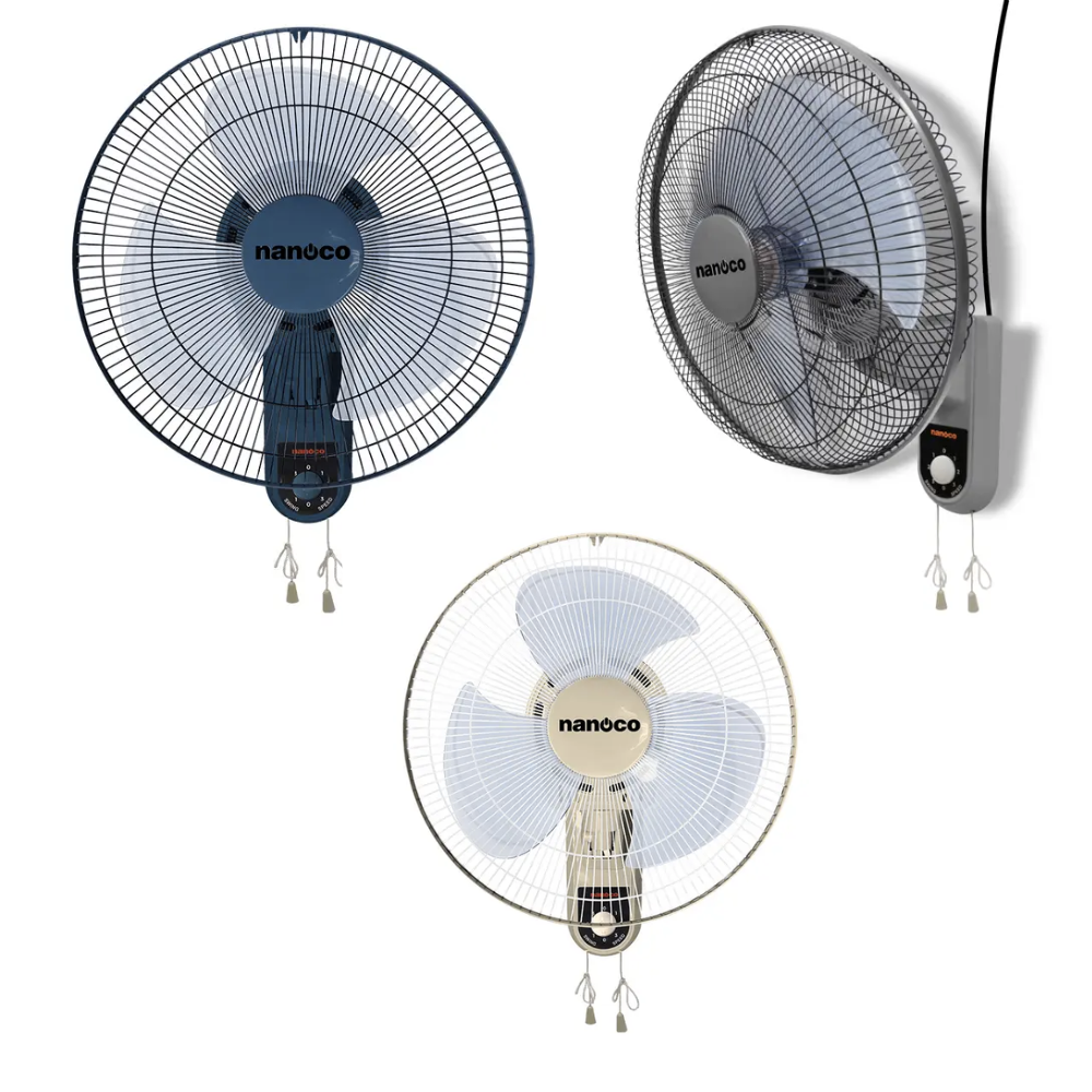 Quạt treo tường Nanoco NWF1611BL/G/BE